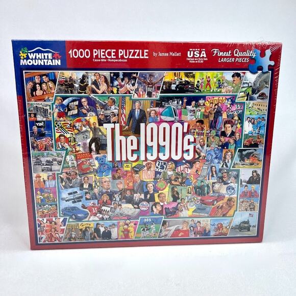 White Mountain Other - New White Mountain The 90s 1000 Piece Puzzle